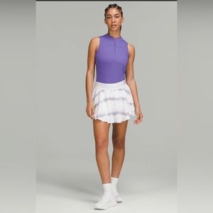 Lululemon Front-Zip Mock-Neck Tennis Tank